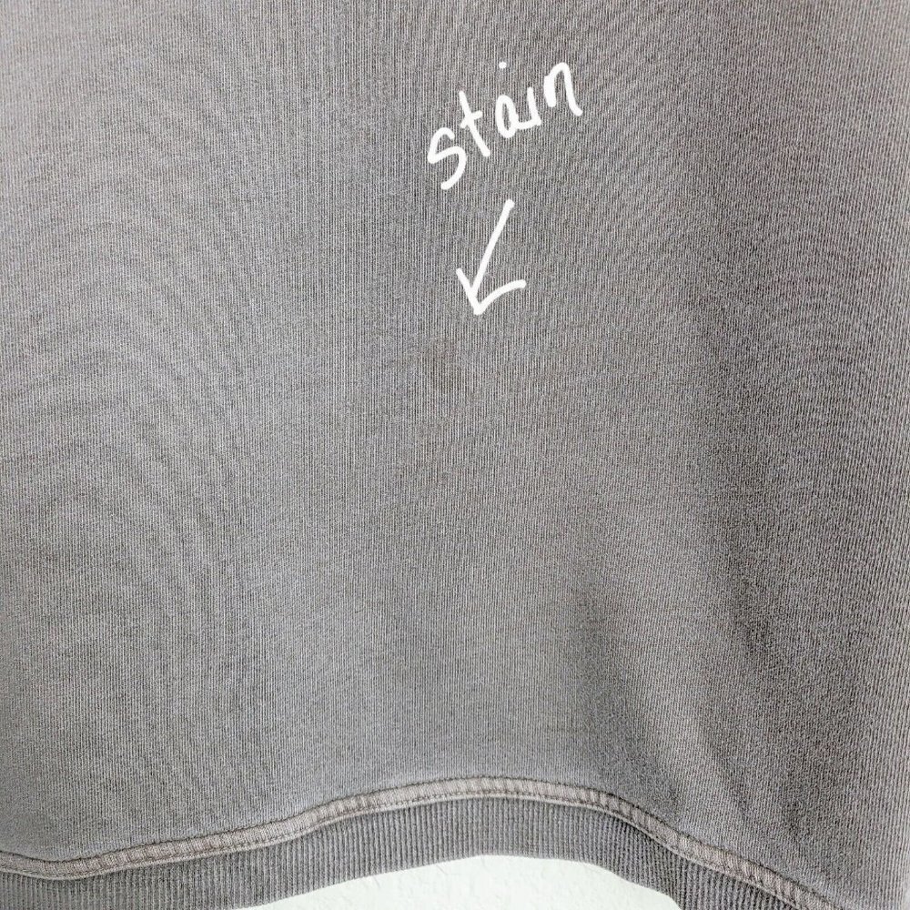 Life Is Good Sz Small Sweatshirt Gray Fleece Lined Crewneck Manufacturer Fading - Picture 7 of 7